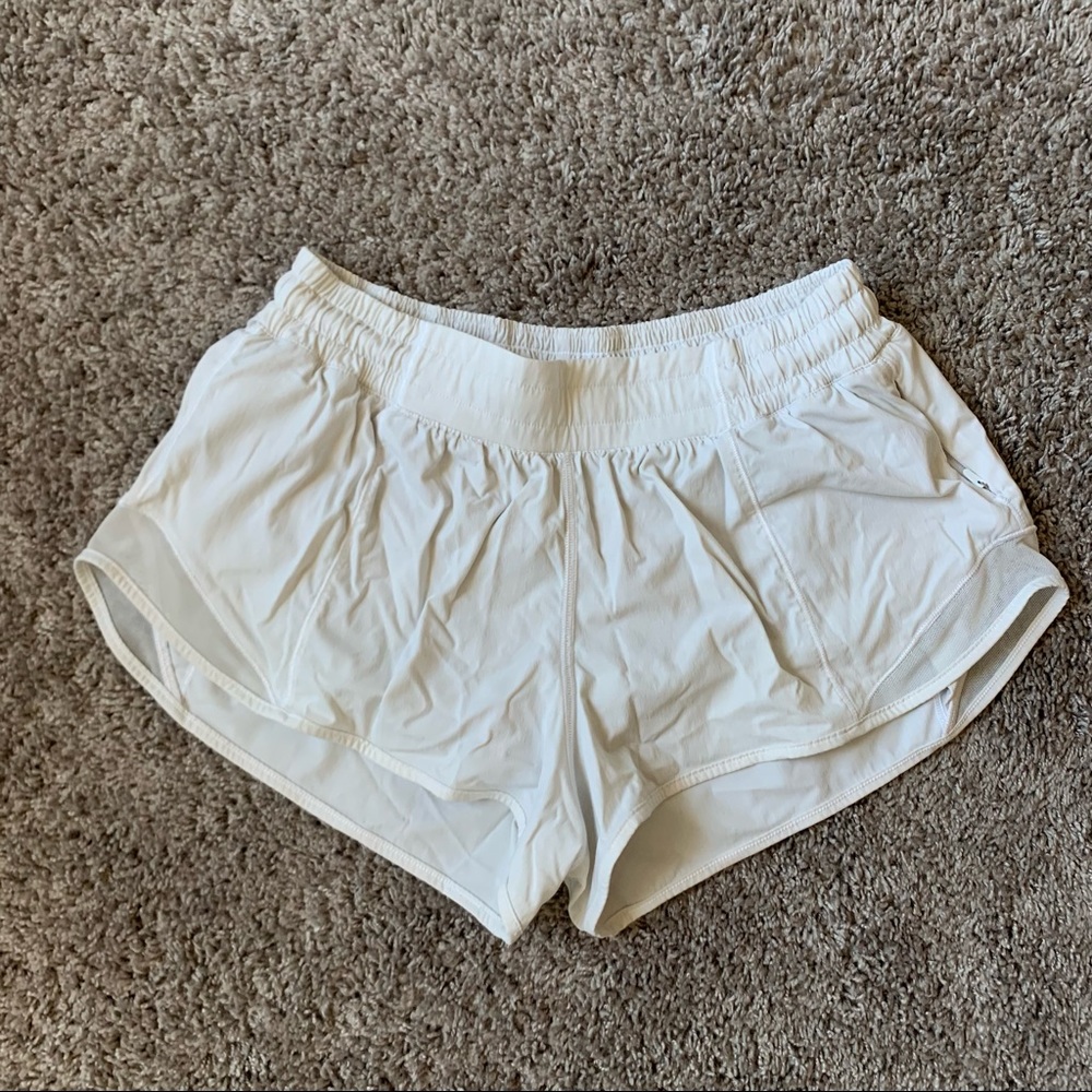 lululemon White Athletic Shorts